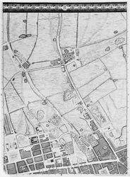 A Map of the West End and Soho, London, 1746